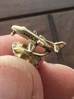 PIN Flugzeug Gold 585 min 2,35 gr