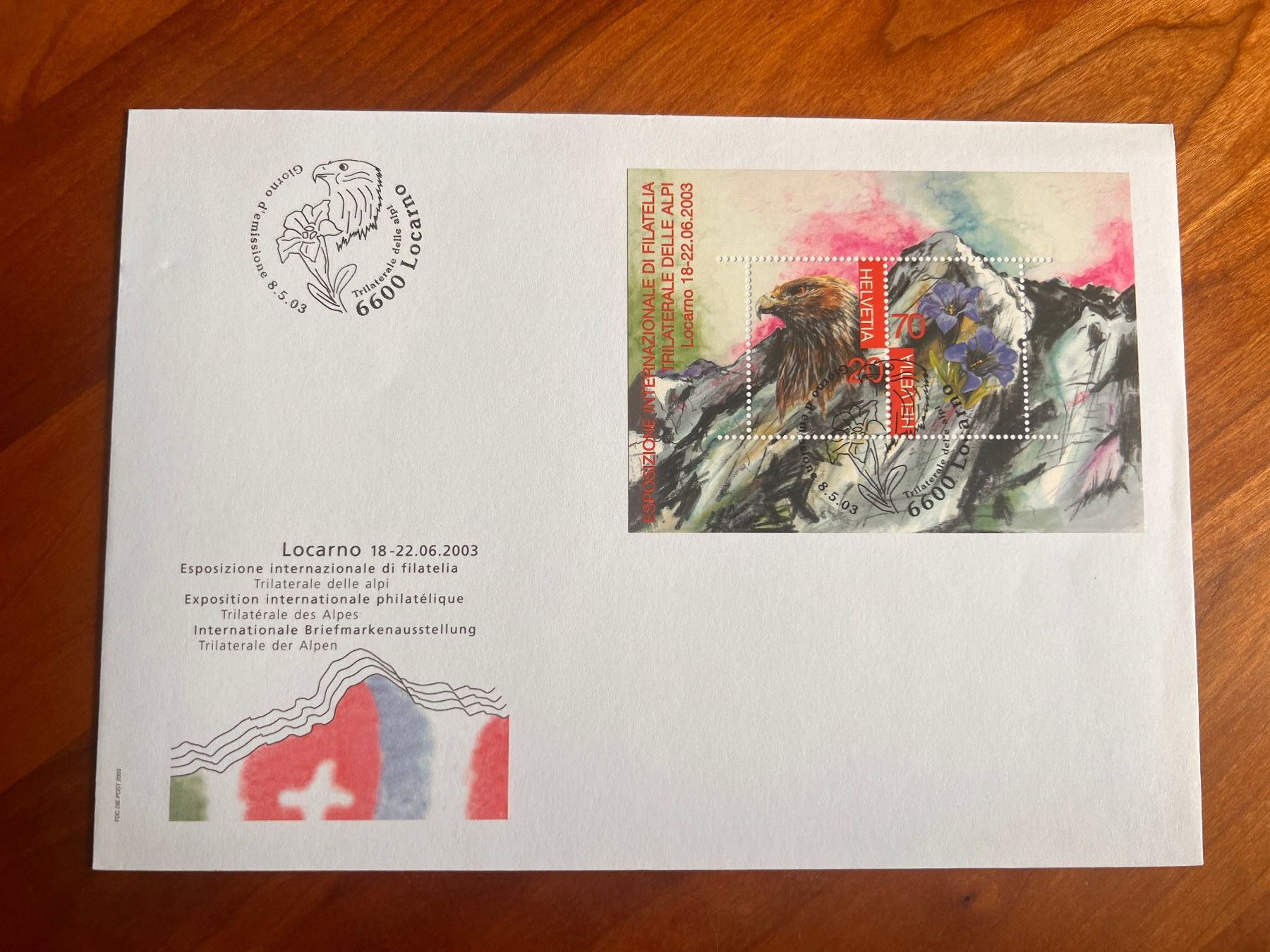 Tutti i francobolli: Erstag FDC 2003 midi Brief  (R117) – Usato da Hinwil venduto da Sidi4