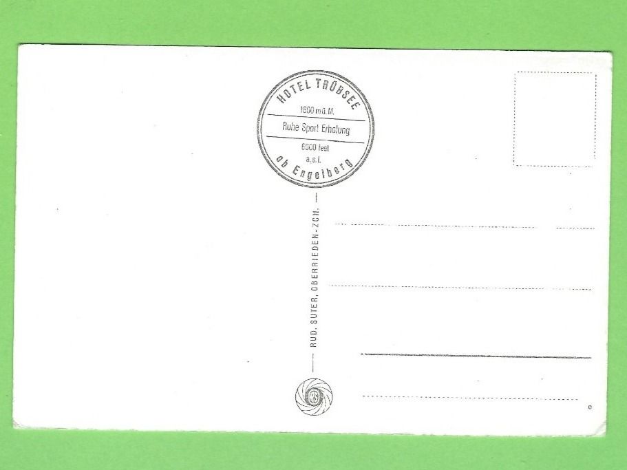 Cartoline postali: Seeselbahn Trübsee-Jochpass mit Graustock – Nuovo (secondo la descrizione) da Zürich venduto da t24_de 1