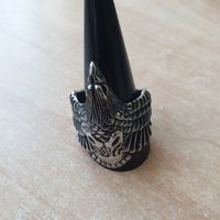 Massiver Herren Ring Edelstahl Adler Gr.32/72