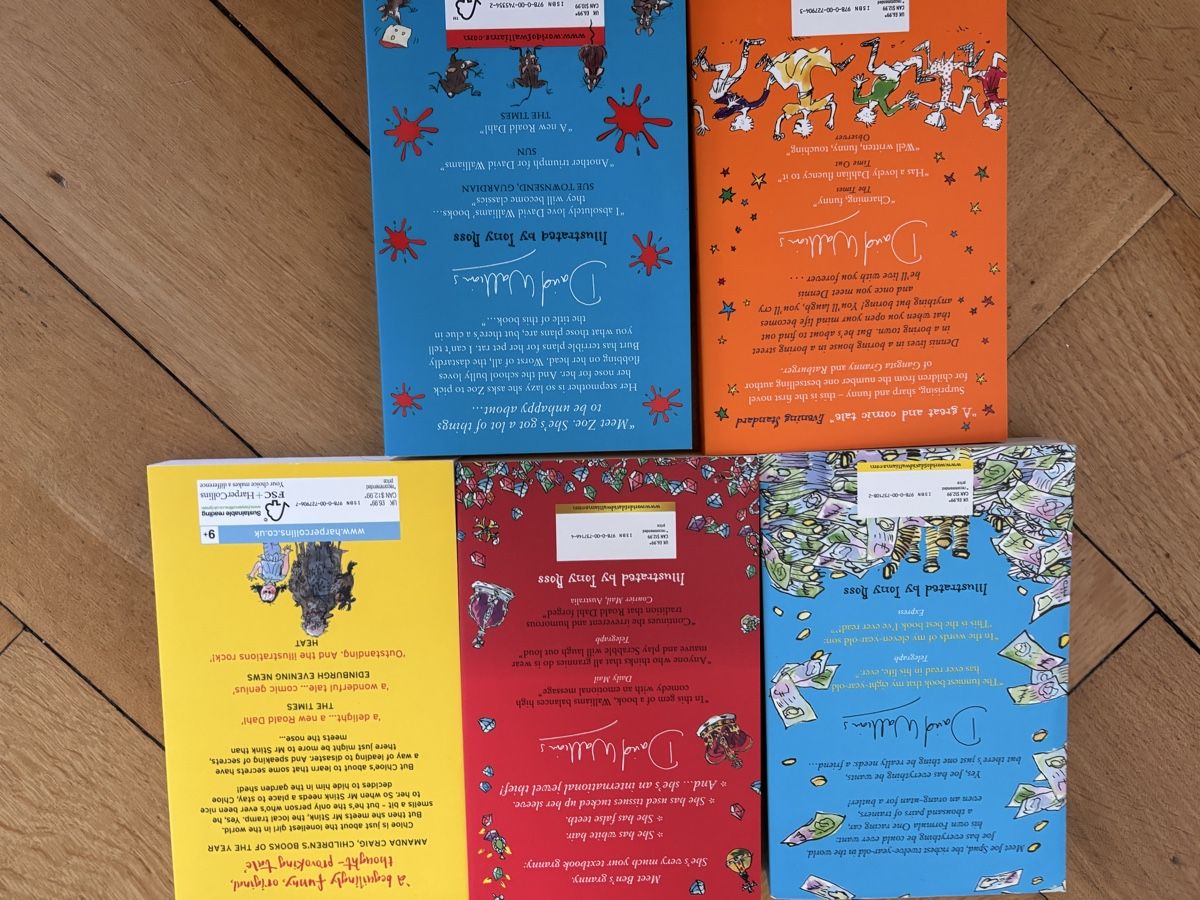 Libri: David Walliams Bucher Set: 5 spannende Kindergeschichten – Usato da Zürich venduto da gucks 3