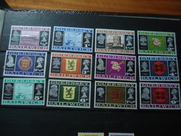 Satz Guernsey, um 1970 ** Dauermarken