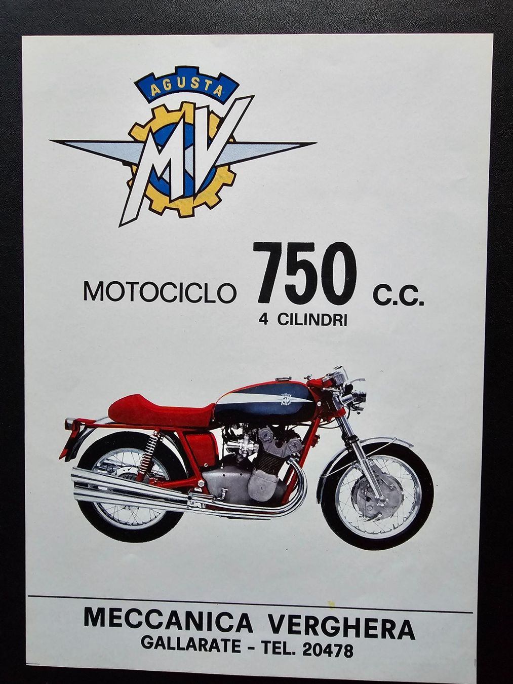 Documenti: MV Agusta 750cc Prospekt – Usato da Stein AG venduto da Zantico