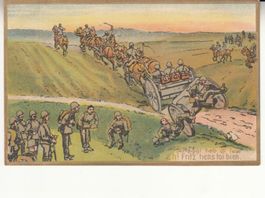 Humorkarte Artillerie Heb di fescht, mit ST Feld-Batterie 53