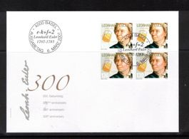 2007 FDC 4er Leonard Euler  aus ABO