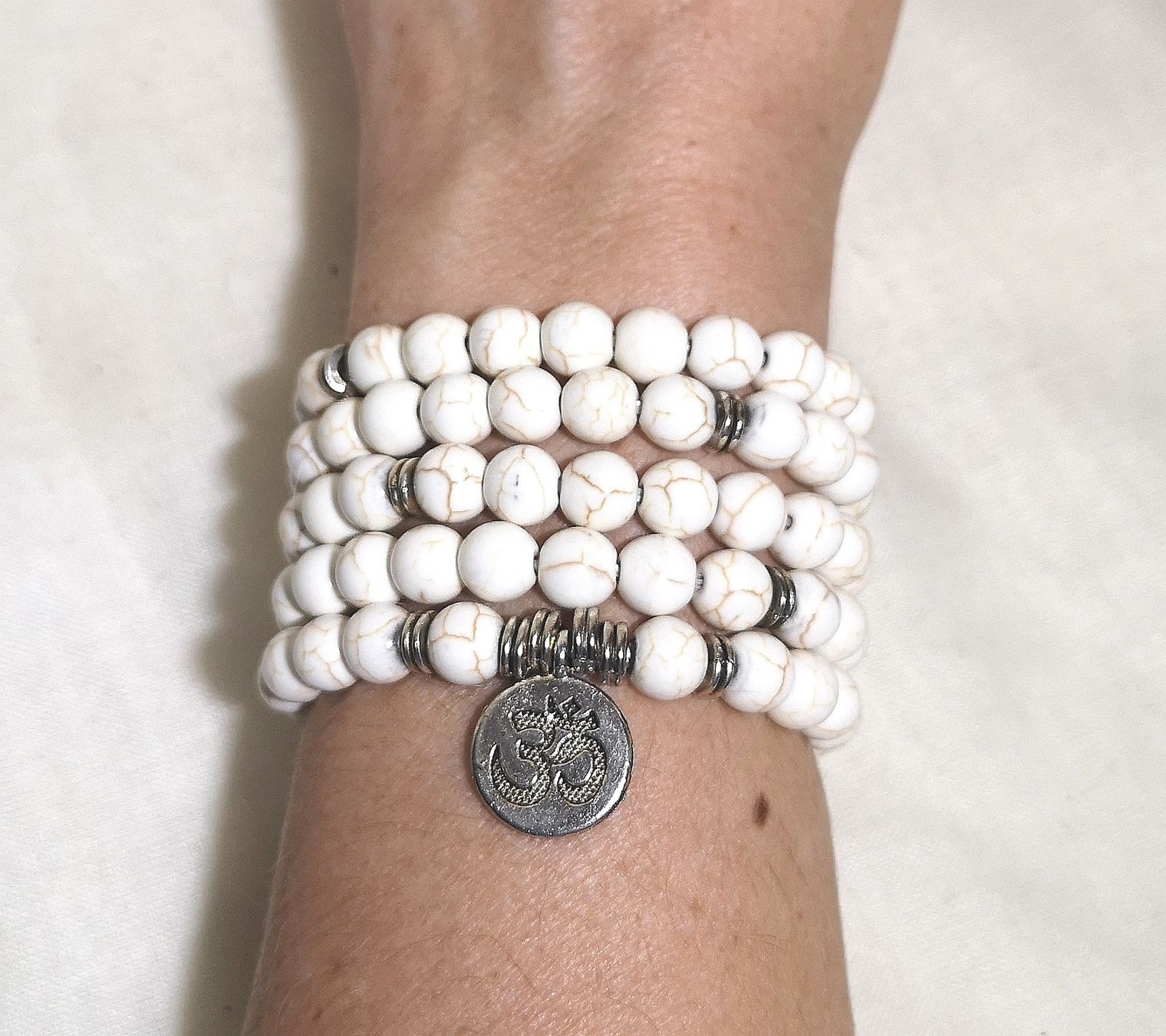 Bracciali & Braccialetti: 108 Mala Pulsera Perlen Armk. - Spendenaktion – Nuovo (secondo la descrizione) da Unterkulm venduto da Nachtigall 1