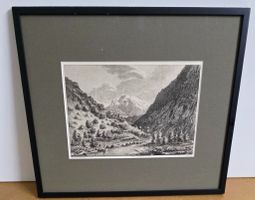 Original Kupferstich: Passage pour aller au Grindelwald