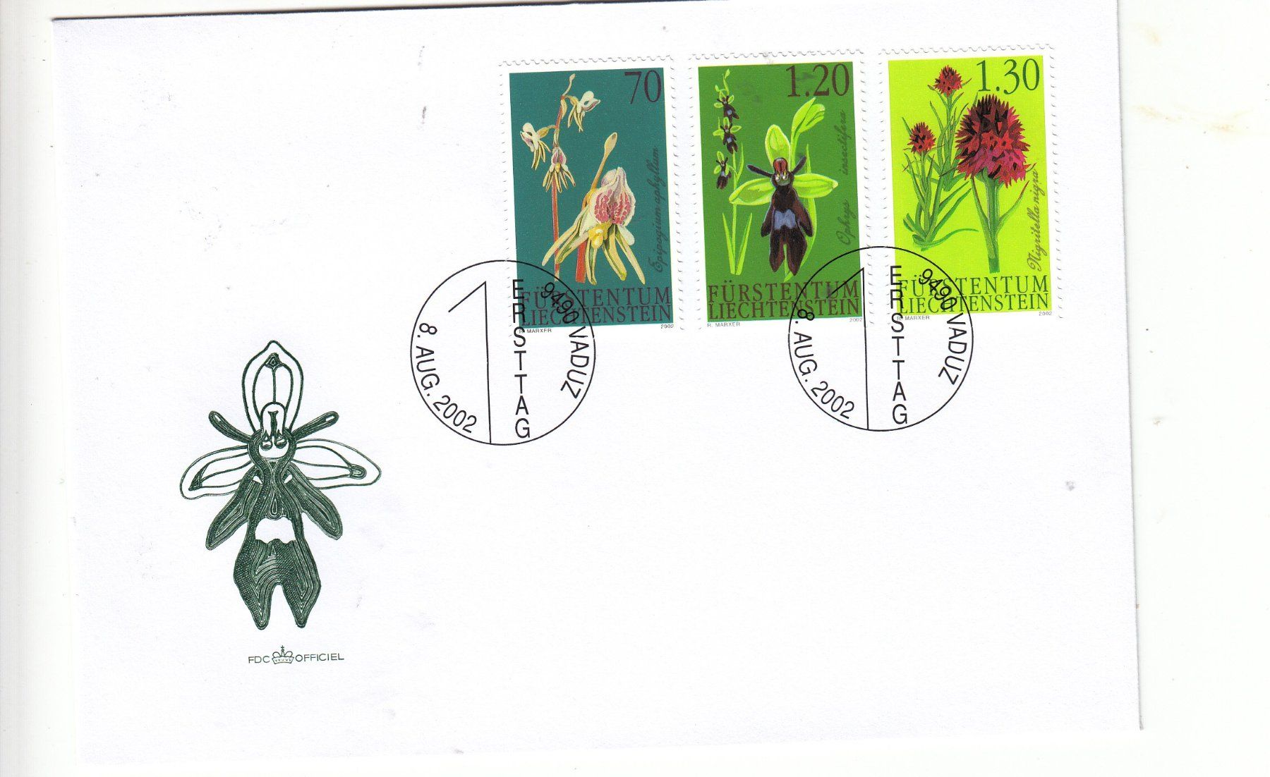 Tutti i francobolli: Fürstentum Liechtenstein Fdc+ Serien 2002 – Usato da Herrliberg venduto da Lfrifda 3