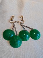 Vintage extravagante grüne Ohrclips