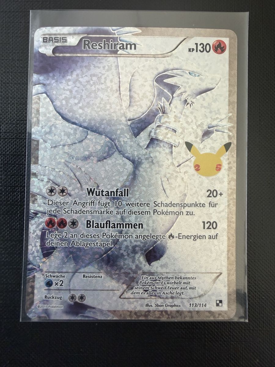Pokémon Carte collezionabili: Reshiram #113 DE Celebration – Nuovo (secondo la descrizione) da Savigny venduto da Matgab94
