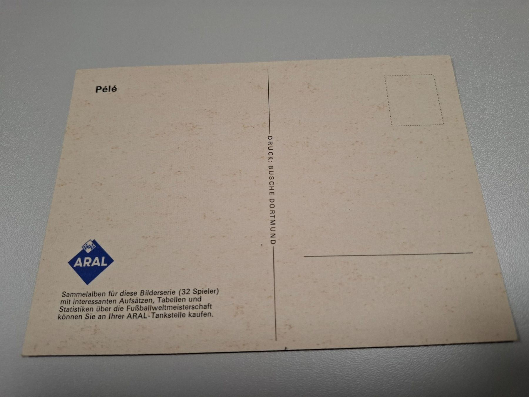Cartoline postali: orig. PELE Ansichtskarte / Postkarte von 1966 / ARAL – Usato da Meilen venduto da Anfield1 1