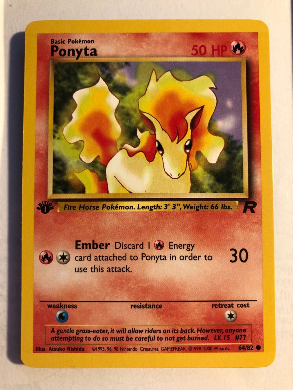 Sammelbilder & Trading cards: Ponyta 1st Team Rocket - MINT - ab 1.- – Gebraucht aus Giubiasco von dan_pr8b