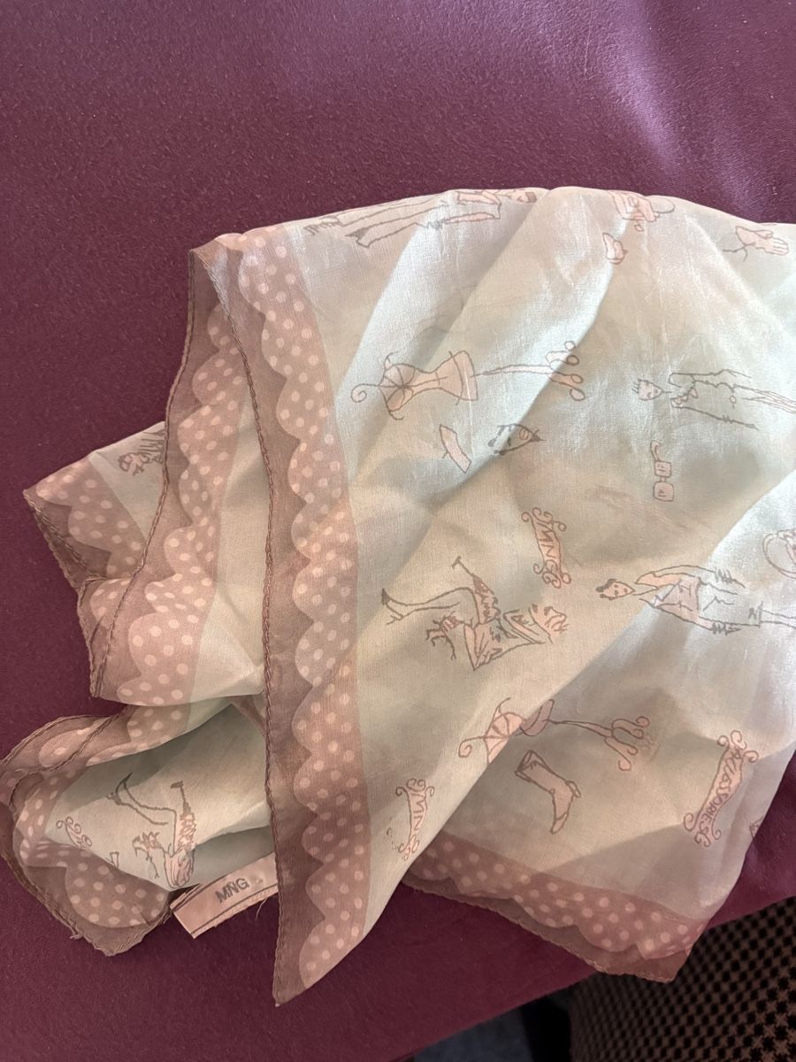 Foulard & Sciarpe: MNG Mango Seidentuch hellblau/grau mit Muster, Top Zustand! – Nuovo (secondo la descrizione) da Bern venduto da Olivia23 1