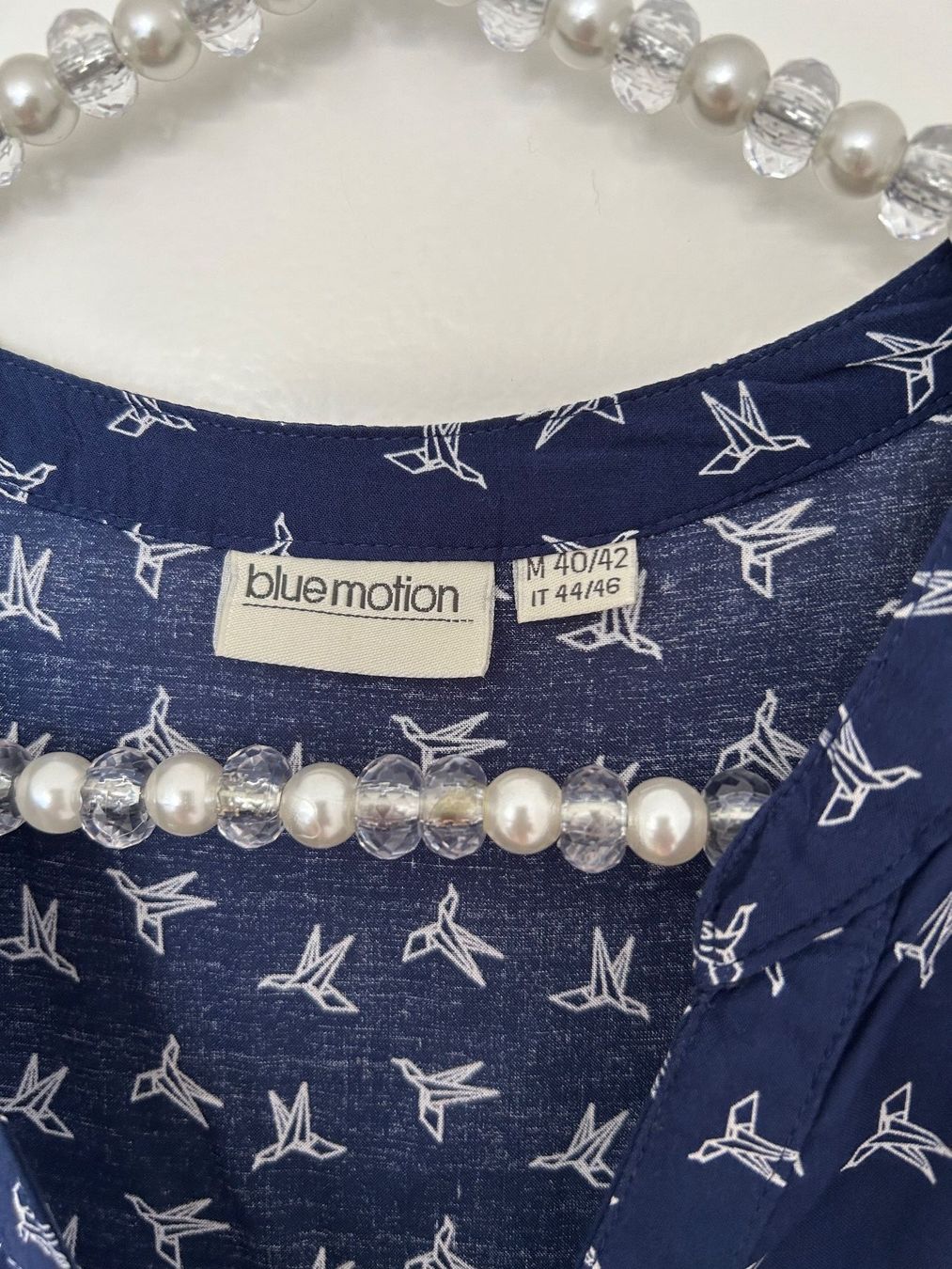 Blusen: Bluse bluemotion Gr. M 40/42 blau/weiss – Gebraucht aus Horn von Resvi 2
