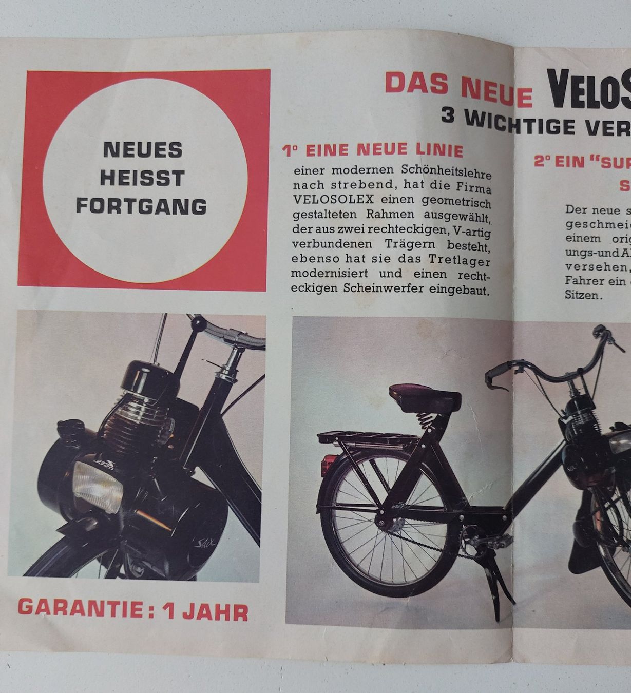 Solex Mofas: Prospekt Solex S 3300 Velosolex – Gebraucht aus Schenkon von  2
