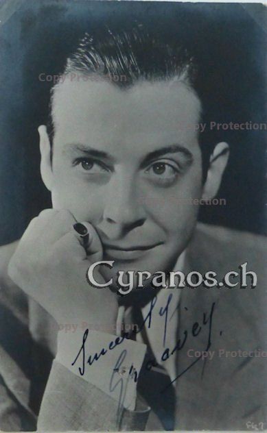 Autographes: Fernand Gravey (1905-1970) Schauspieler - Autogramm – D'occasion à Dietikon par cyranos.ch