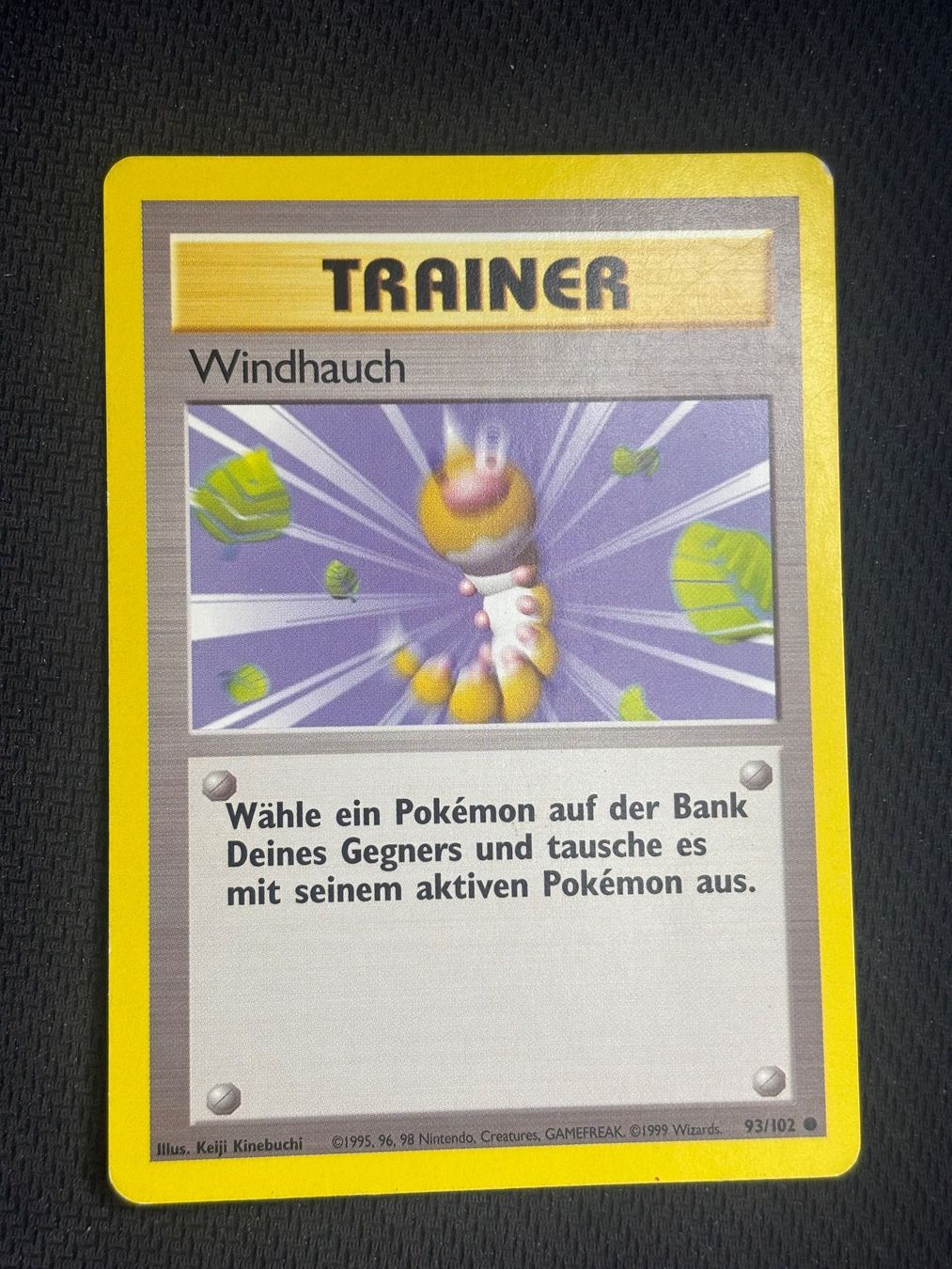 Pokémon Carte collezionabili: Pokemon Windhauch 93/102 WOTC Base Set DE – Usato da St. Gallen venduto da KantoKarten