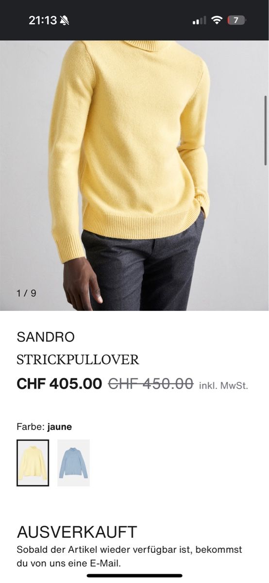Sandro Pulls & Sweat-shirts: SANDRO STRICKPULLOVER Orginalpreis 450.- – Neuf avec emballage d'origine à Zürich par luxuryoutlet1 5