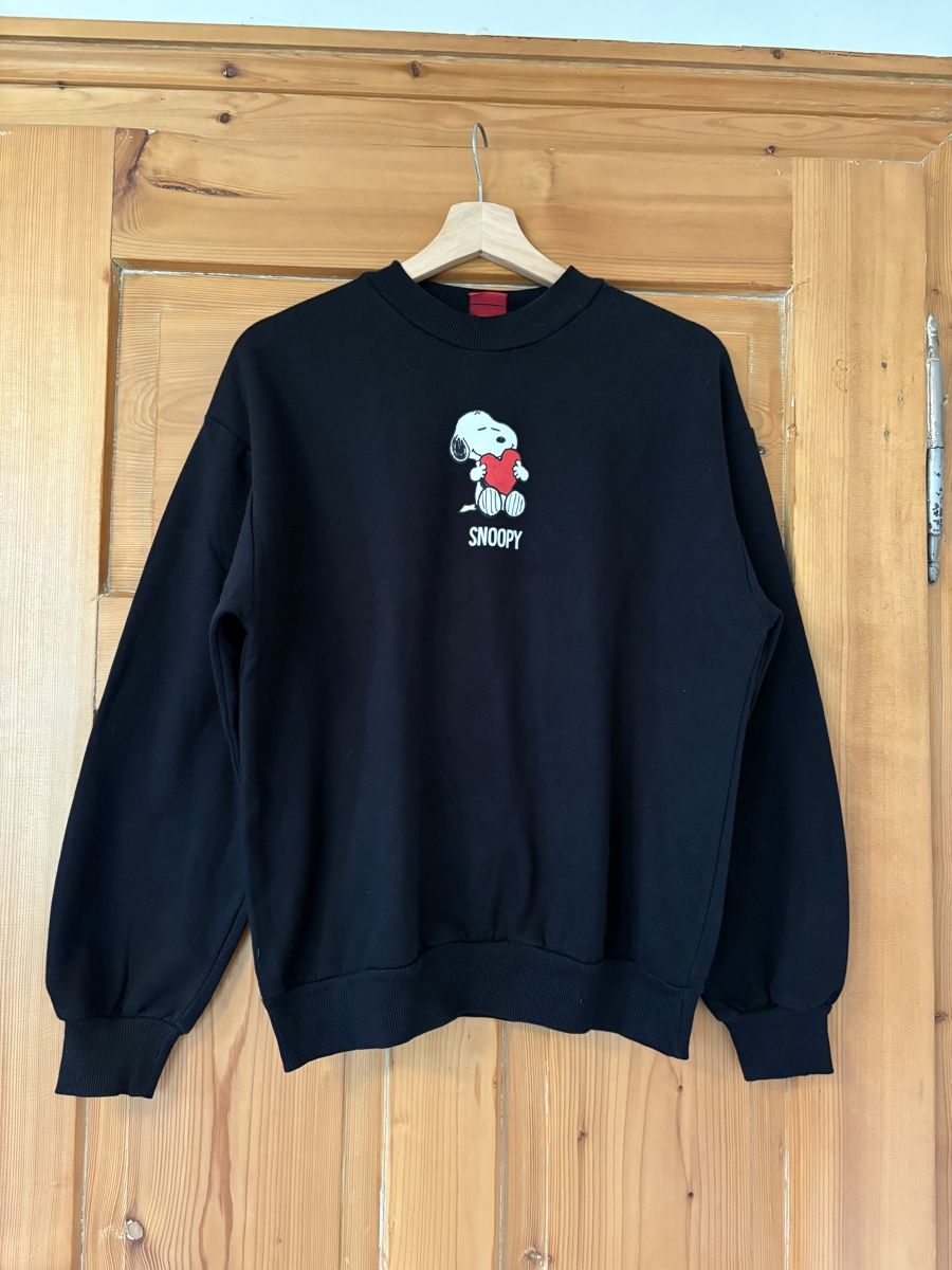 Maglioni & Felpe: Schwarzer Snoopy Pulli mit Herz, Grösse M, Tally Weijl – Usato da Frauenfeld venduto da lin_77m9