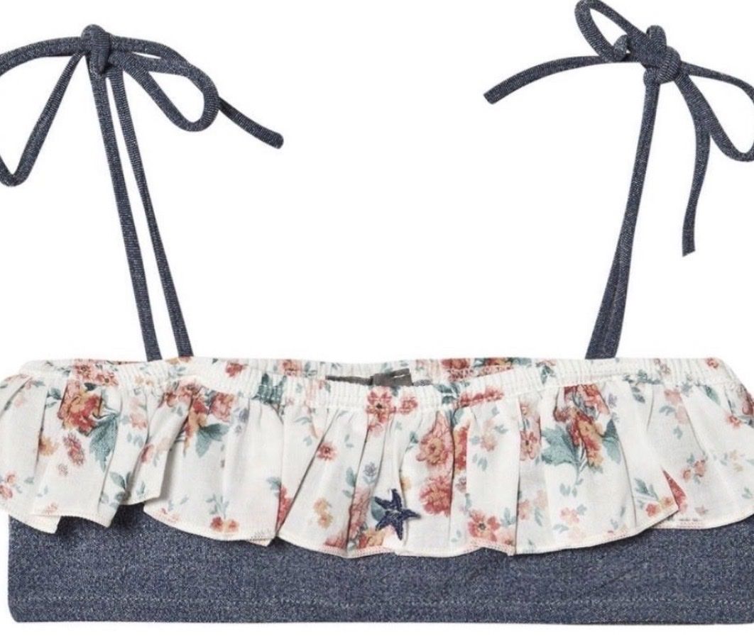 Costumi da bagno & Bikini: Tocoto Vintage Bikini Oberteil Blumenmuster Gr.128 – Nuovo (secondo la descrizione) da Freidorf TG venduto da nad_fxh7