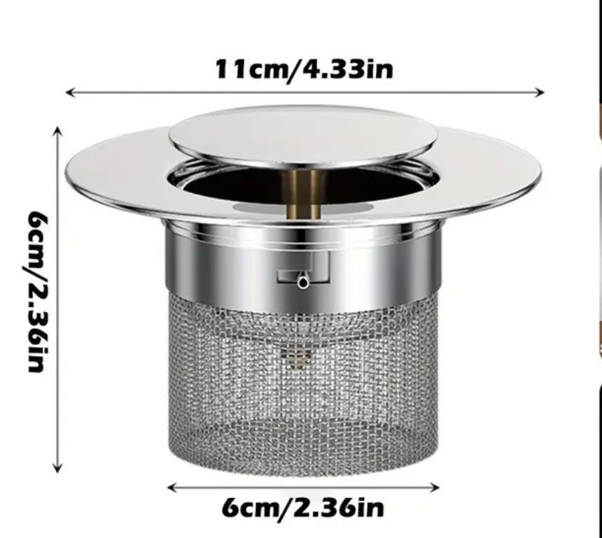 Lavabi & lavandini: Edelstahl-Spülenfilter mit Messingfeder - Verstopfung NEU – Nuovo e nell'imballaggio originale da Thun venduto da Jimmuli 1
