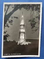 Alte Ansichtskarte: Berner Münster bei Nacht, ca 1939