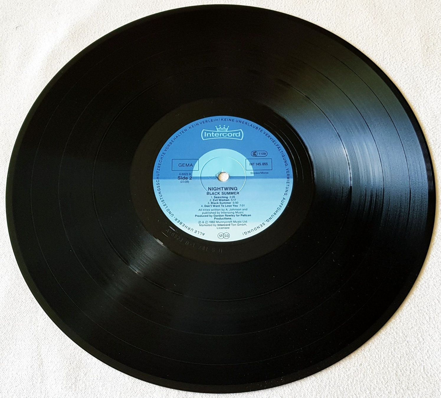 Dischi in vinile: Nightwing ‎– Black Summer - LP - 1982 - Intercord – Usato da Uster venduto da Zardodel 3
