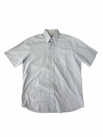 Chemise Hugo Boss bleu Manches Courtes Carreaux - 42 XL