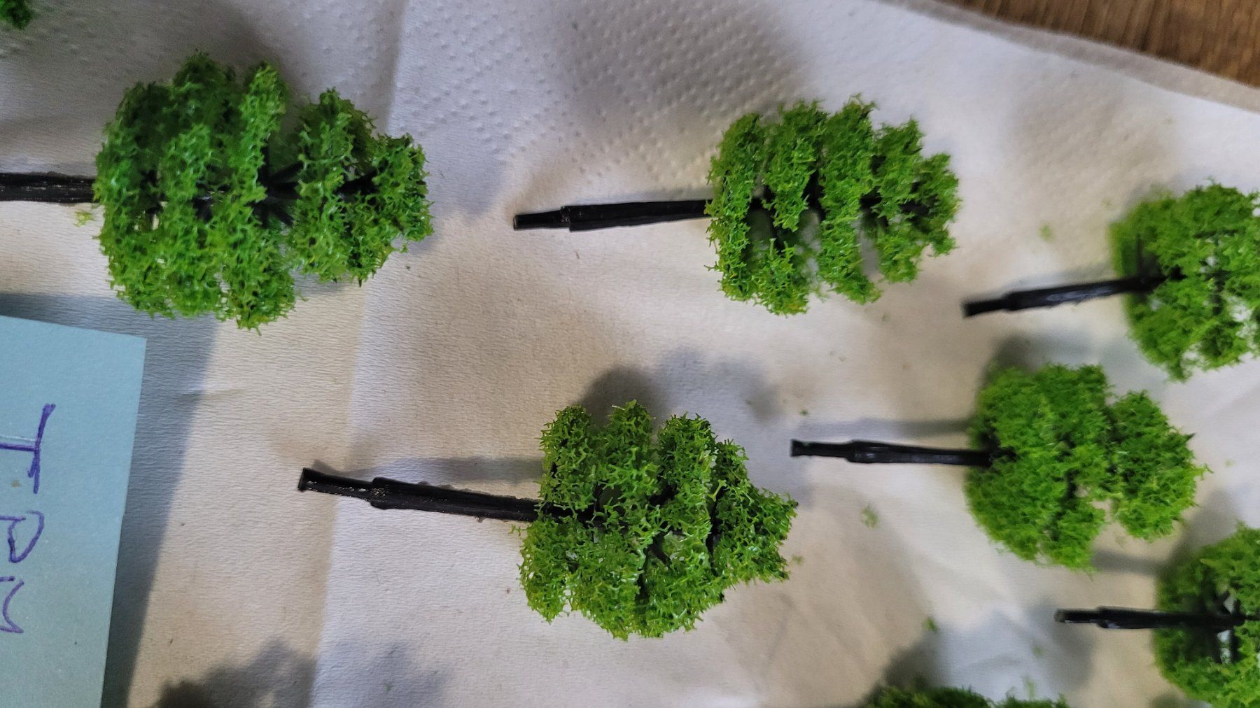 Modellini di ferrovie: 15 très jolis arbres – Nuovo e nell'imballaggio originale da Saxon venduto da Sebdem 2