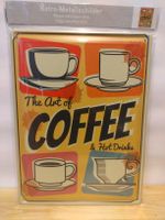 Plaque métal déco "Coffee" NEUF 30x40cm style rétro