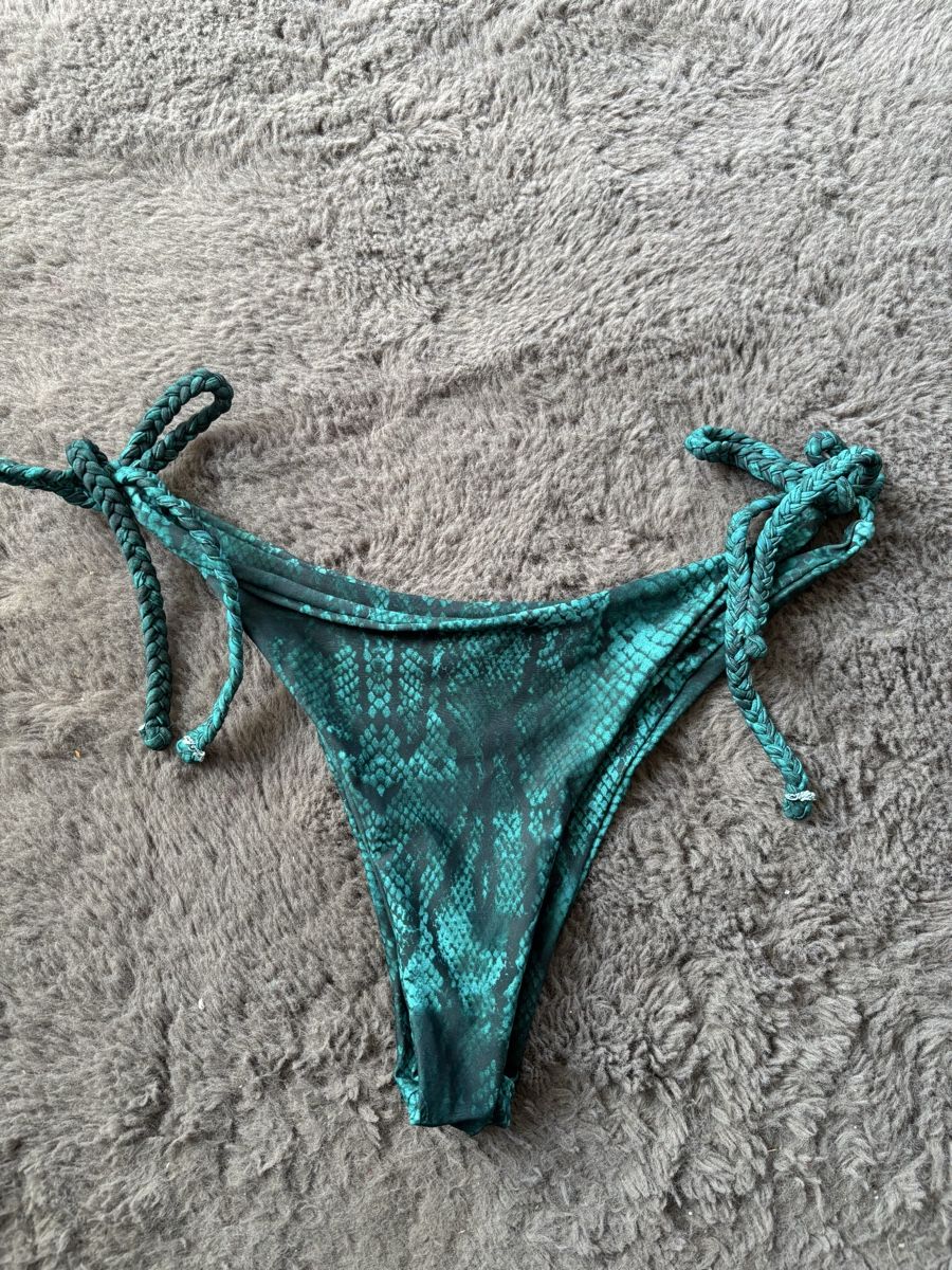 Badekleider & Bikinis: Bikini Bottoms Teal Snake Print Size S  – Neu (gemäss Beschreibung) aus Wichtrach von Re_Fit