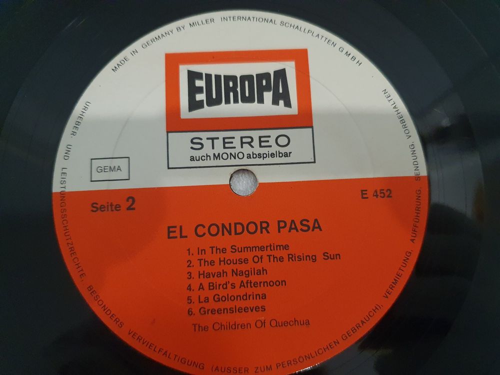 The Children Of Quechua El Condor Pasa Kaufen auf Ricardo