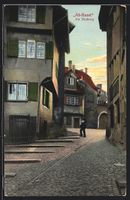 AK Basel, Am Heuberg in der Altstadt