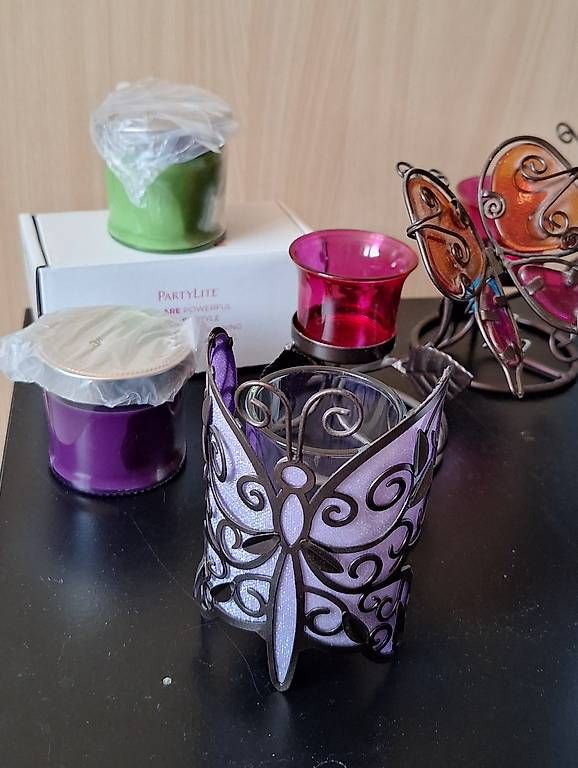 Partylite Kerzenständer: Schmetterlinge "Partylite" – Gebraucht aus Balzers von Loona7 1