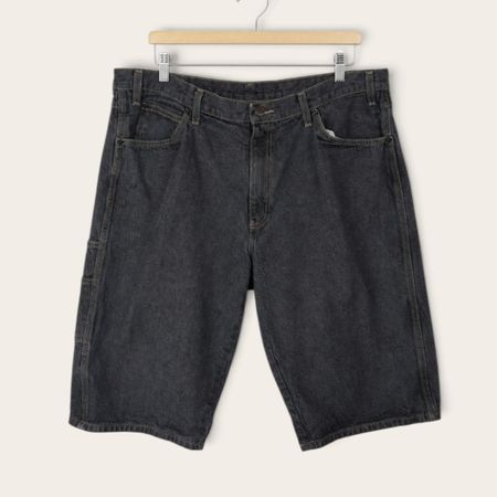 Short en jean Dickies Carpenter – Taille 38 – Noir délavé