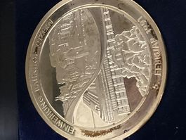 SBB Silbermedaille Bahnhof Luzern 1991 – 900er Silber