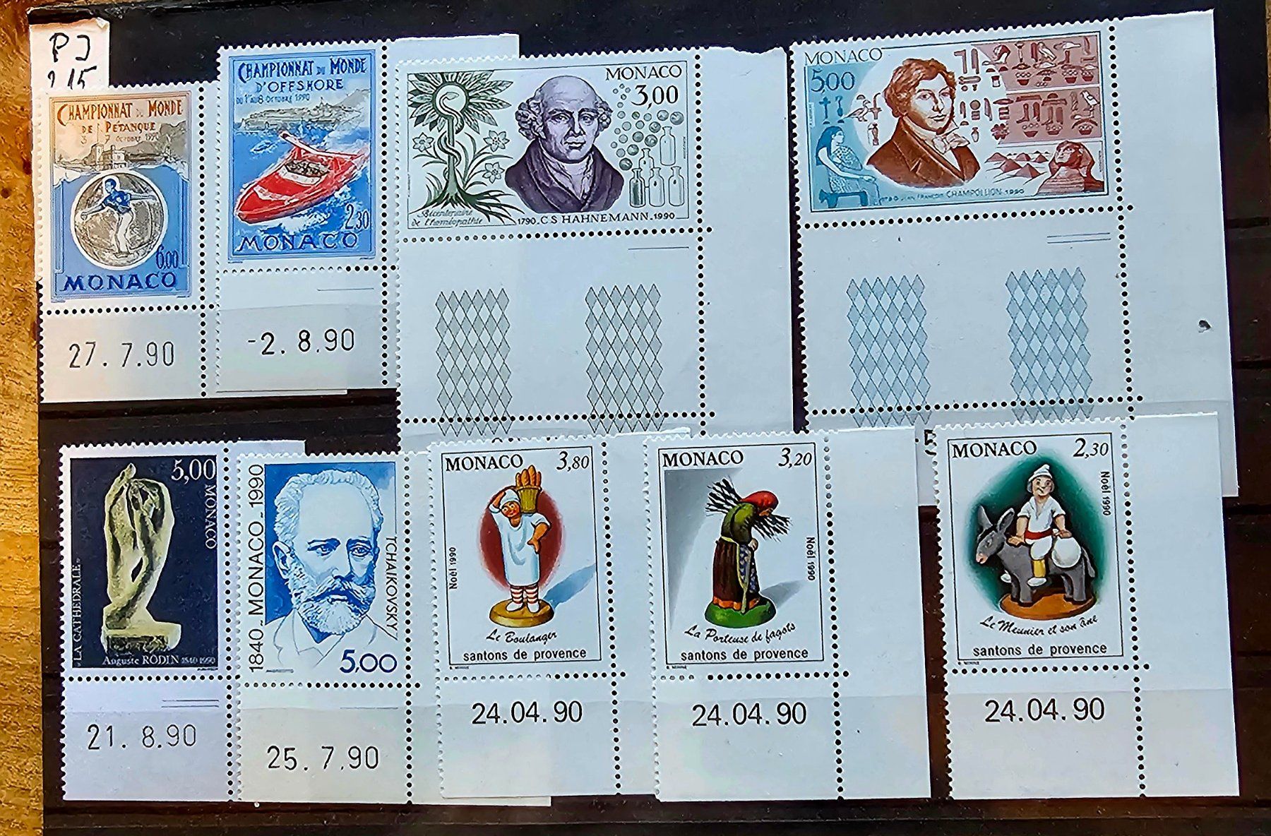 Alle Briefmarken: MONACO coins datés ** 1990 – Neu (gemäss Beschreibung) aus Les Valettes von Nuba1