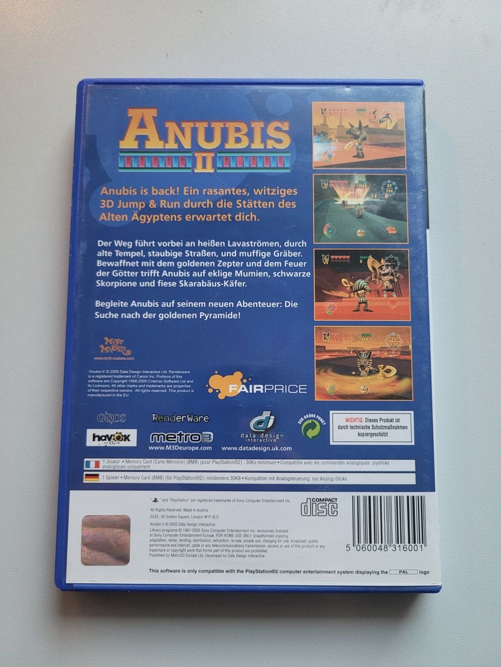 Giochi: Anubis 2 / Playstation 2 (PAL) – Usato da Uezwil venduto da -Retrogames- 2
