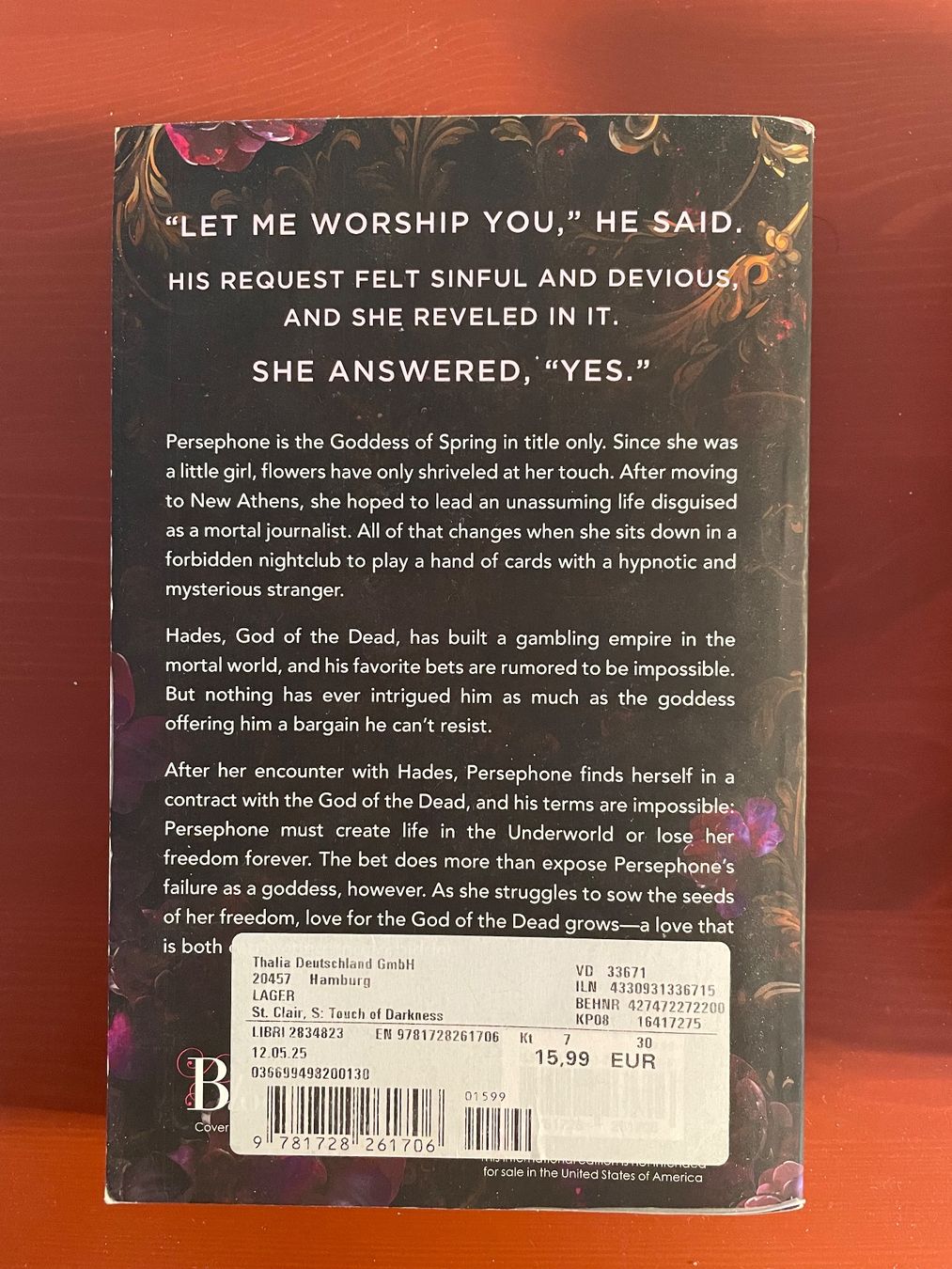 Bücher: A Touch of Darkness by S. St. Clair – Neu (gemäss Beschreibung) aus Zürich von sofi2ndhand 1