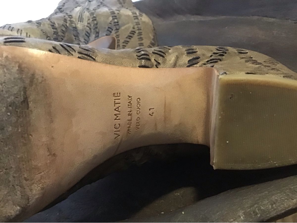 Vic Matié Damenschuhe: Leder Stiefel von Vic Matié Gr. 41 – Gebraucht aus Birsfelden von rah_8bfj 7