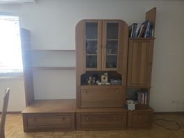 Wohnwand Holz guter Zustand 230cm lang