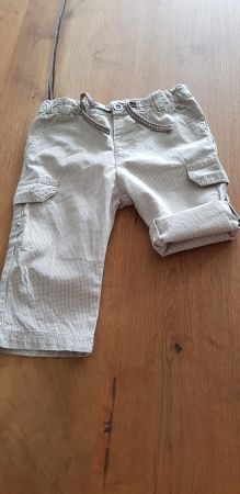 Hosen beige kariert, Gr. 74