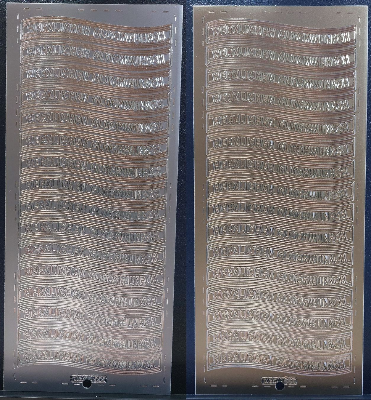 Sticker: Herzlichen Glückwunsch Silber oder Gold / Neupreis Fr. 2.50 – Nuovo e nell'imballaggio originale da Zollikofen venduto da Blackie
