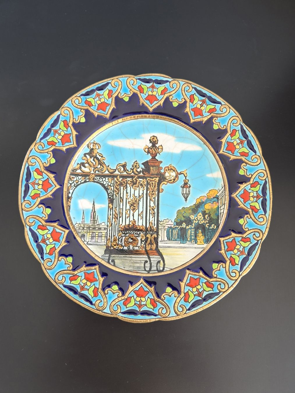 Piatti: Ancienne assiette Longwy "Nancy" – Usato da Vernier venduto da Paco14