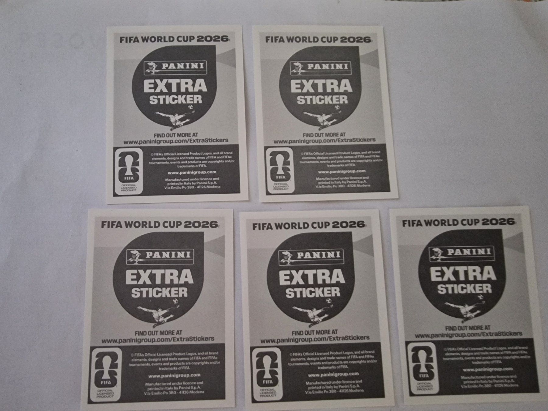 Panini Carte collezionabili: 5 x Panini WM 2026 extra Stickers – Nuovo (secondo la descrizione) da Adliswil venduto da vendor123 1