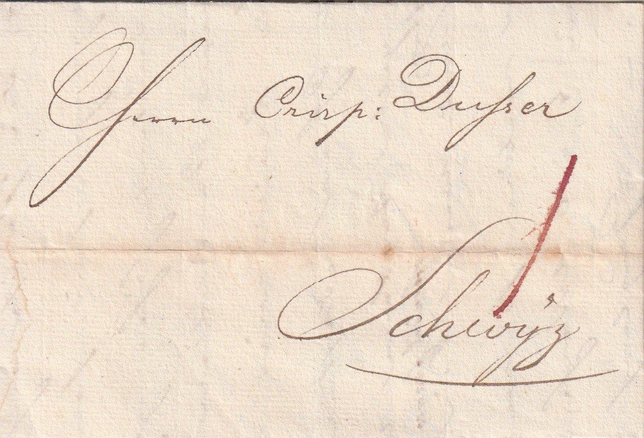 Alle Briefmarken: Brief-Schwyz-1834 – Gebraucht aus uttwil von Koehlerfred