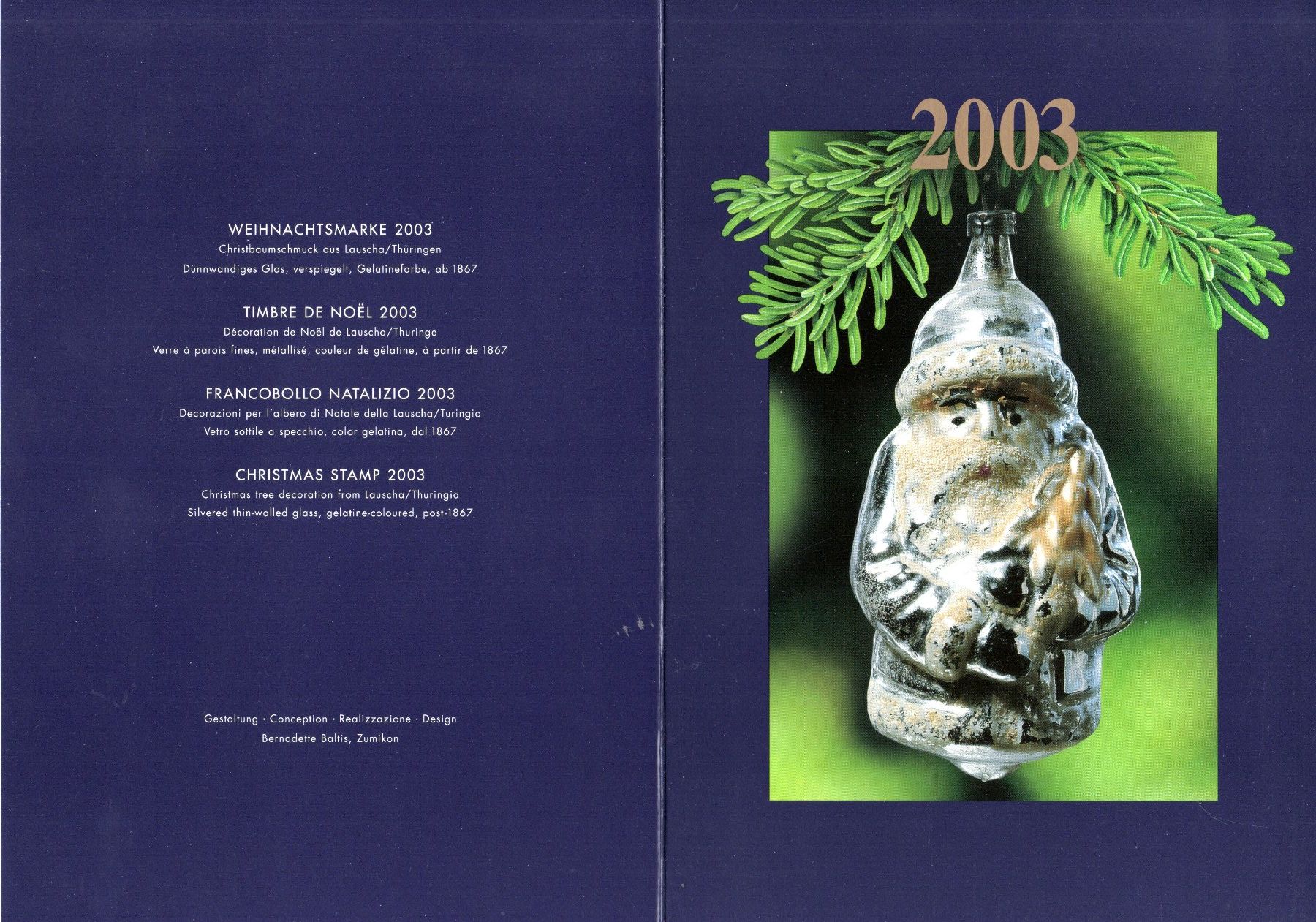 Tutti i francobolli: 2000 - 2004 5 Weihnachtsfolder der Post siehe Bilder – Usato da Stein am Rhein venduto da Huehnerhund 6