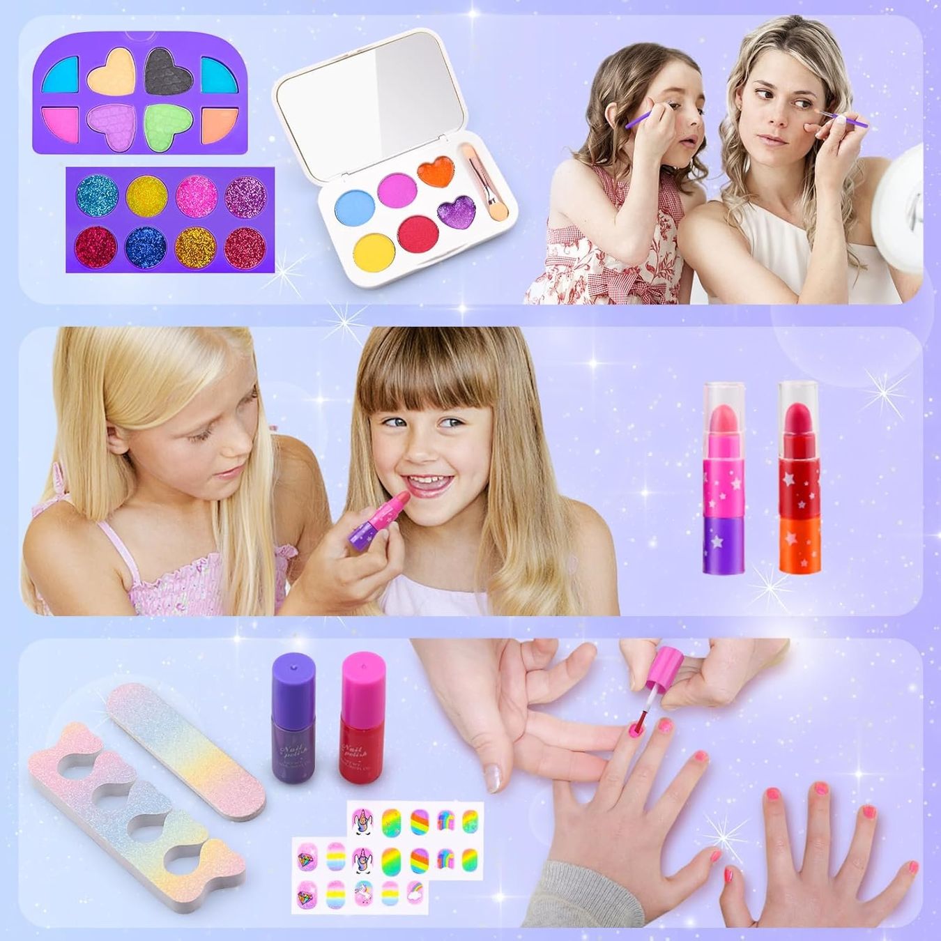 Make-up: 80PCS Waschbar Schminke Kinder Schminkset Mädchen – Nuovo (secondo la descrizione) da Thun venduto da nuonuo 2