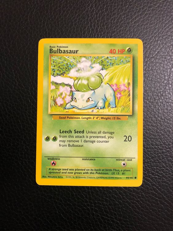 Base Set Bulbasaur 44/102 Ab 1 | Kaufen auf Ricardo