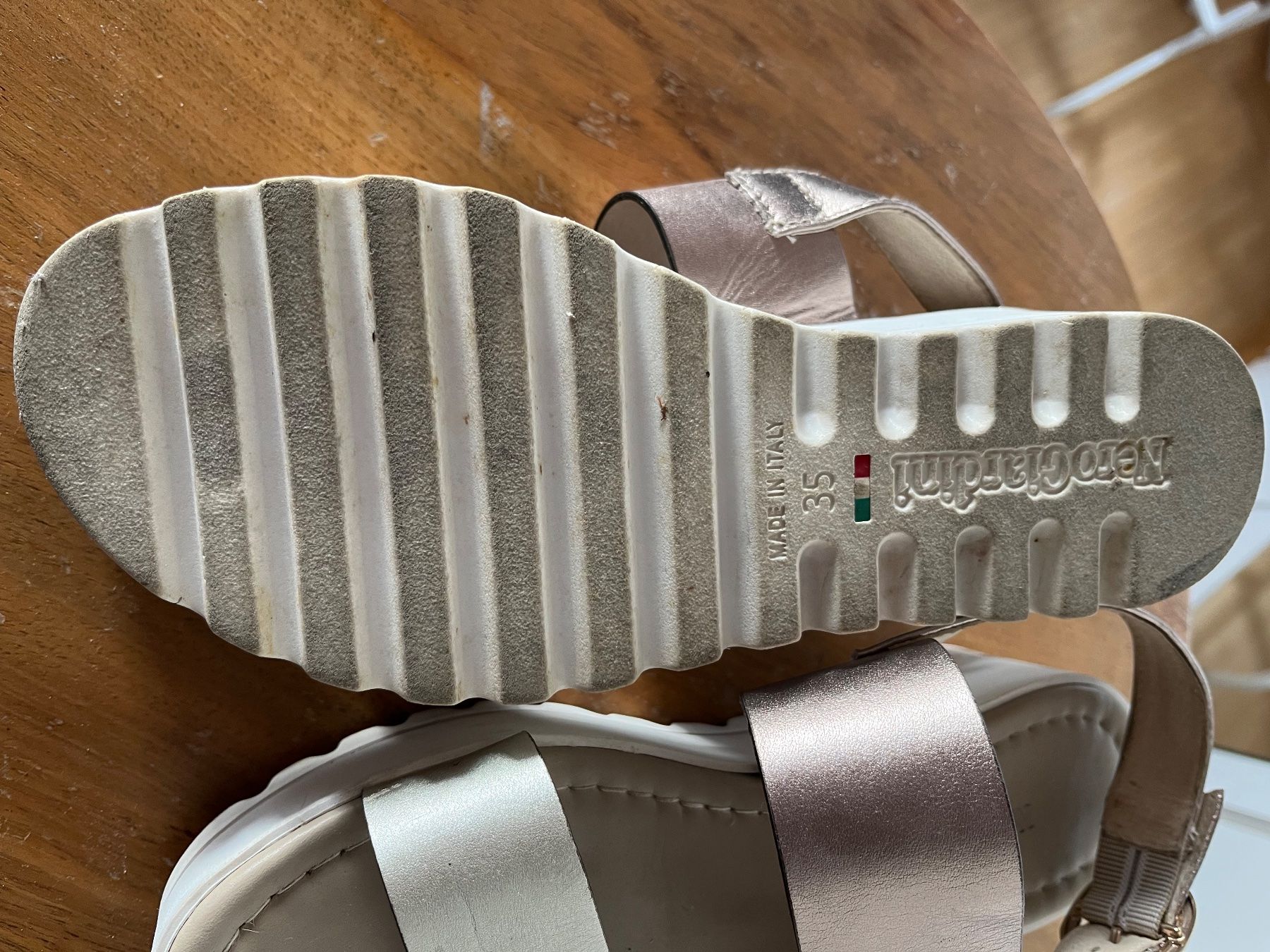 Damenschuhe: Nero Giardini Sandaletten silber/bronze Gr. 35 – Gebraucht aus Lostorf von bella1961 4